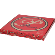 Red Pizza Box 13x13x1.4in